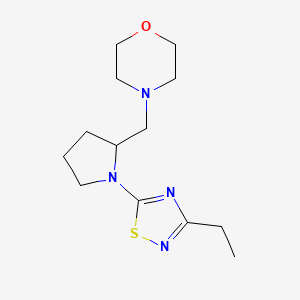 4-[[1-(3-Ethyl-1,2,4-thiadiazol-5-yl)pyrrolidin-2-yl]methyl]morpholine