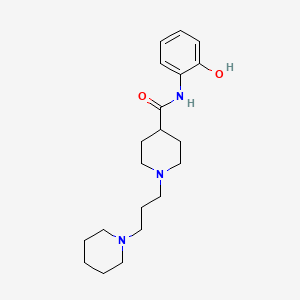 N-(2-hydroxyphenyl)-1-(3-piperidin-1-ylpropyl)piperidine-4-carboxamide