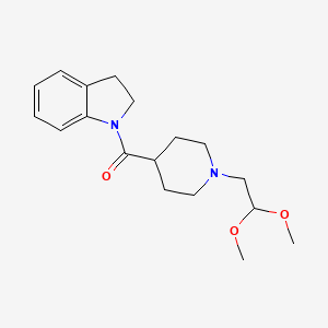 2,3-Dihydroindol-1-yl-[1-(2,2-dimethoxyethyl)piperidin-4-yl]methanone