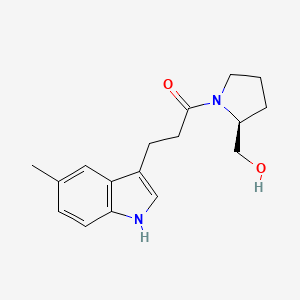 1-[(2S)-2-(hydroxymethyl)pyrrolidin-1-yl]-3-(5-methyl-1H-indol-3-yl)propan-1-one