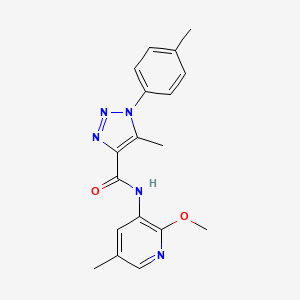 N-(2-methoxy-5-methylpyridin-3-yl)-5-methyl-1-(4-methylphenyl)triazole-4-carboxamide