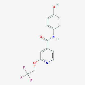 N-(4-hydroxyphenyl)-2-(2,2,2-trifluoroethoxy)pyridine-4-carboxamide