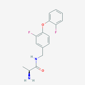 (2S)-2-amino-N-[[3-fluoro-4-(2-fluorophenoxy)phenyl]methyl]propanamide