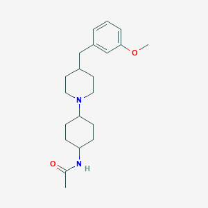 N-[4-[4-[(3-methoxyphenyl)methyl]piperidin-1-yl]cyclohexyl]acetamide