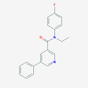 N-ethyl-N-(4-fluorophenyl)-5-phenylpyridine-3-carboxamide