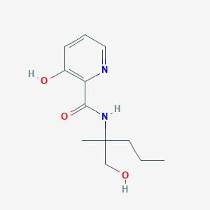 3-hydroxy-N-(1-hydroxy-2-methylpentan-2-yl)pyridine-2-carboxamide