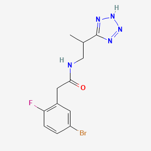 2-(5-bromo-2-fluorophenyl)-N-[2-(2H-tetrazol-5-yl)propyl]acetamide