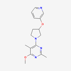 4-Methoxy-2,5-dimethyl-6-(3-pyridin-3-yloxypyrrolidin-1-yl)pyrimidine