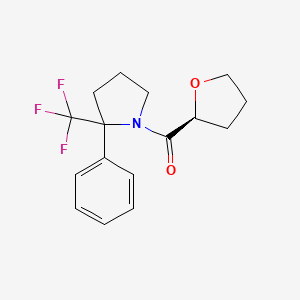 [(2S)-oxolan-2-yl]-[2-phenyl-2-(trifluoromethyl)pyrrolidin-1-yl]methanone