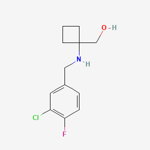 [1-[(3-Chloro-4-fluorophenyl)methylamino]cyclobutyl]methanol