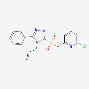 2-Chloro-6-[(5-phenyl-4-prop-2-enyl-1,2,4-triazol-3-yl)sulfonylmethyl]pyridine