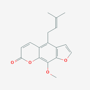 B076678 7H-Furo[3,2-g][1]benzopyran-7-one, 9-methoxy-4-(3-methyl-2-butenyl)- CAS No. 10523-54-3