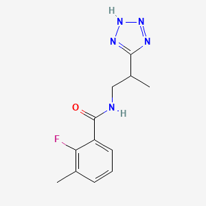 2-fluoro-3-methyl-N-[2-(2H-tetrazol-5-yl)propyl]benzamide