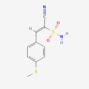 (Z)-1-cyano-2-(4-methylsulfanylphenyl)ethenesulfonamide