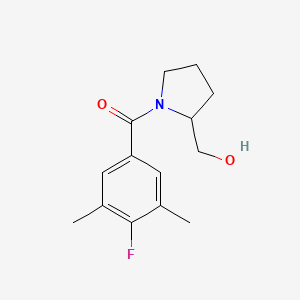 molecular formula C14H18FNO2 B7667881 (4-Fluoro-3,5-dimethylphenyl)-[2-(hydroxymethyl)pyrrolidin-1-yl]methanone 