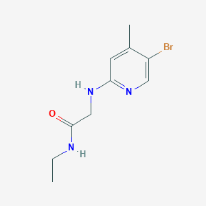 molecular formula C10H14BrN3O B7667892 2-[(5-bromo-4-methylpyridin-2-yl)amino]-N-ethylacetamide 