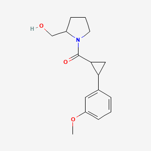 [2-(Hydroxymethyl)pyrrolidin-1-yl]-[2-(3-methoxyphenyl)cyclopropyl]methanone