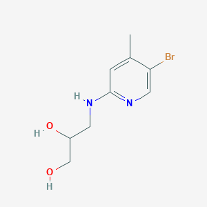 3-[(5-Bromo-4-methylpyridin-2-yl)amino]propane-1,2-diol