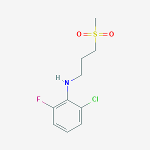 2-chloro-6-fluoro-N-(3-methylsulfonylpropyl)aniline