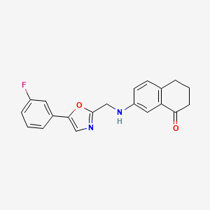 7-[[5-(3-fluorophenyl)-1,3-oxazol-2-yl]methylamino]-3,4-dihydro-2H-naphthalen-1-one