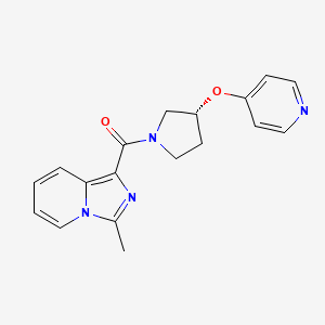 (3-methylimidazo[1,5-a]pyridin-1-yl)-[(3R)-3-pyridin-4-yloxypyrrolidin-1-yl]methanone