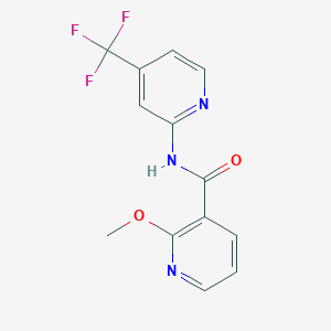 2-methoxy-N-[4-(trifluoromethyl)pyridin-2-yl]pyridine-3-carboxamide