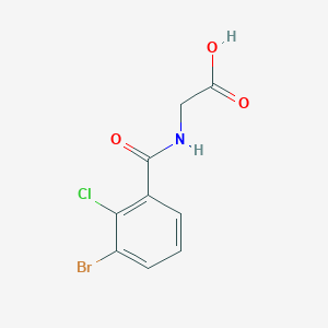 molecular formula C9H7BrClNO3 B7668035 2-[(3-Bromo-2-chlorobenzoyl)amino]acetic acid 