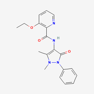 molecular formula C19H20N4O3 B7668208 N-(1,5-dimethyl-3-oxo-2-phenylpyrazol-4-yl)-3-ethoxypyridine-2-carboxamide 