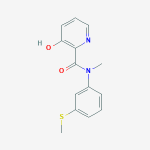 3-hydroxy-N-methyl-N-(3-methylsulfanylphenyl)pyridine-2-carboxamide