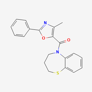 3,4-dihydro-2H-1,5-benzothiazepin-5-yl-(4-methyl-2-phenyl-1,3-oxazol-5-yl)methanone