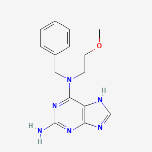 6-N-benzyl-6-N-(2-methoxyethyl)-7H-purine-2,6-diamine