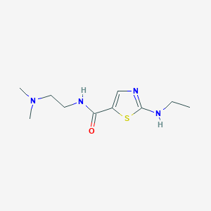 molecular formula C10H18N4OS B7668311 N-[2-(dimethylamino)ethyl]-2-(ethylamino)-1,3-thiazole-5-carboxamide 