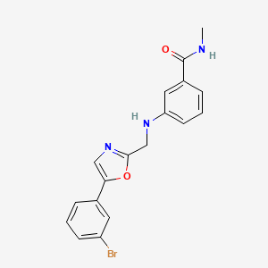 3-[[5-(3-bromophenyl)-1,3-oxazol-2-yl]methylamino]-N-methylbenzamide