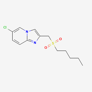 6-Chloro-2-(pentylsulfonylmethyl)imidazo[1,2-a]pyridine