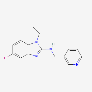 1-ethyl-5-fluoro-N-(pyridin-3-ylmethyl)benzimidazol-2-amine