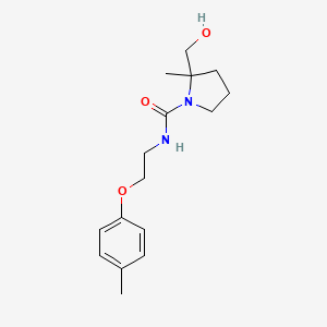 2-(hydroxymethyl)-2-methyl-N-[2-(4-methylphenoxy)ethyl]pyrrolidine-1-carboxamide