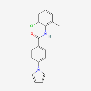 N-(2-chloro-6-methylphenyl)-4-pyrrol-1-ylbenzamide