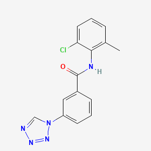 molecular formula C15H12ClN5O B7668582 N-(2-chloro-6-methylphenyl)-3-(tetrazol-1-yl)benzamide 