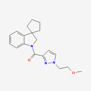 [1-(2-methoxyethyl)pyrazol-3-yl]-spiro[2H-indole-3,1'-cyclopentane]-1-ylmethanone