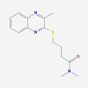 N,N-dimethyl-4-(3-methylquinoxalin-2-yl)sulfanylbutanamide