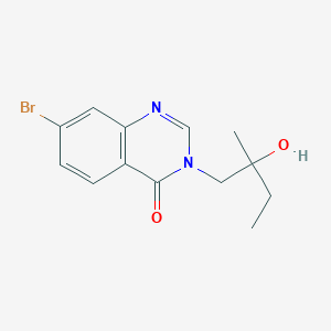 molecular formula C13H15BrN2O2 B7668647 7-Bromo-3-(2-hydroxy-2-methylbutyl)quinazolin-4-one 