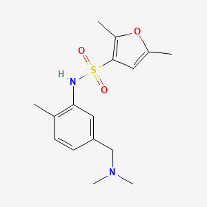 molecular formula C16H22N2O3S B7668652 N-[5-[(dimethylamino)methyl]-2-methylphenyl]-2,5-dimethylfuran-3-sulfonamide 