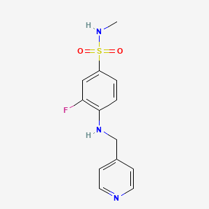 3-fluoro-N-methyl-4-(pyridin-4-ylmethylamino)benzenesulfonamide