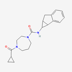 N-(1,1a,6,6a-tetrahydrocyclopropa[a]inden-1-yl)-4-(cyclopropanecarbonyl)-1,4-diazepane-1-carboxamide