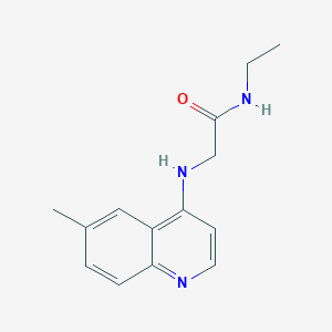 N-ethyl-2-[(6-methylquinolin-4-yl)amino]acetamide