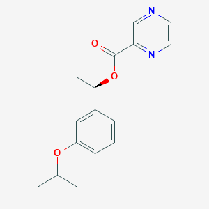 [(1R)-1-(3-propan-2-yloxyphenyl)ethyl] pyrazine-2-carboxylate