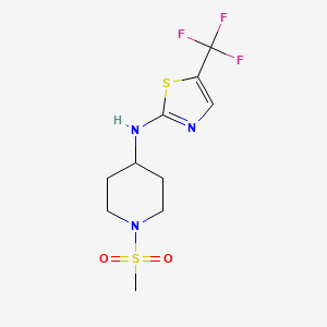 N-(1-methylsulfonylpiperidin-4-yl)-5-(trifluoromethyl)-1,3-thiazol-2-amine