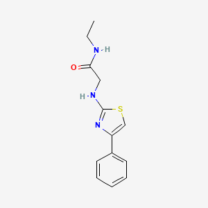 N-ethyl-2-[(4-phenyl-1,3-thiazol-2-yl)amino]acetamide