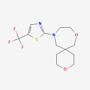 11-[5-(Trifluoromethyl)-1,3-thiazol-2-yl]-3,8-dioxa-11-azaspiro[5.6]dodecane