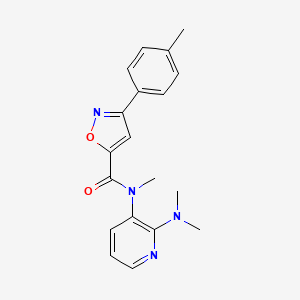 N-[2-(dimethylamino)pyridin-3-yl]-N-methyl-3-(4-methylphenyl)-1,2-oxazole-5-carboxamide